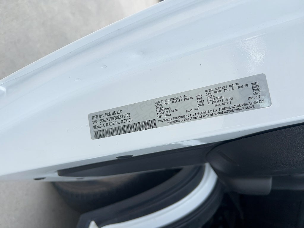 2025 RAM ProMaster Cargo Van Tradesman 2500
