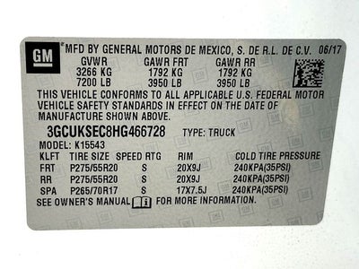 2017 Chevrolet Silverado 1500 LTZ 1LZ