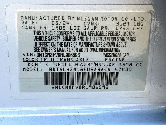 2024 Nissan Versa 1.6 SR