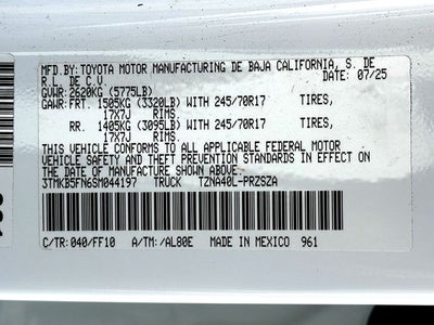 2025 Toyota Tacoma SR5