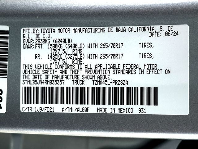 2024 Toyota Tacoma TRD Off-Road