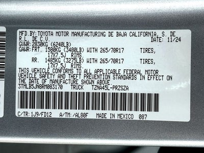 2024 Toyota Tacoma TRD Off-Road