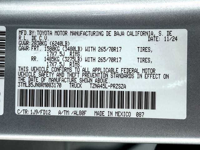 2024 Toyota Tacoma TRD Off-Road