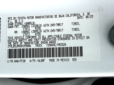 2025 Toyota Tacoma SR5