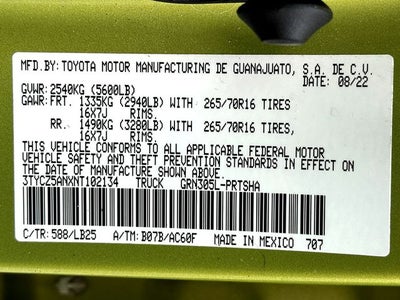 2022 Toyota Tacoma TRD Pro V6