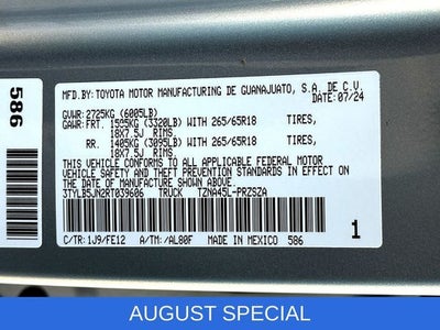 2024 Toyota Tacoma 4WD TRD Sport