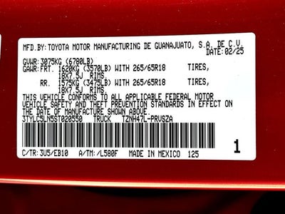 2025 Toyota Tacoma Hybrid Limited