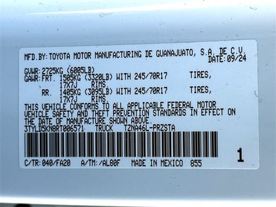 2024 Toyota Tacoma SR