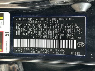 2023 Toyota Camry LE