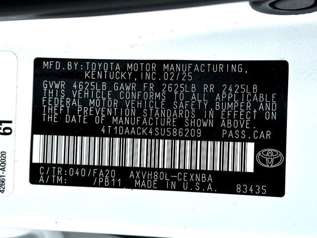 2025 Toyota Camry LE