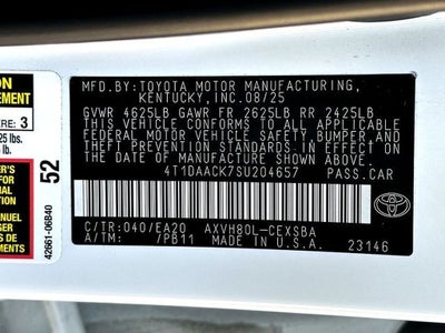 2025 Toyota Camry LE