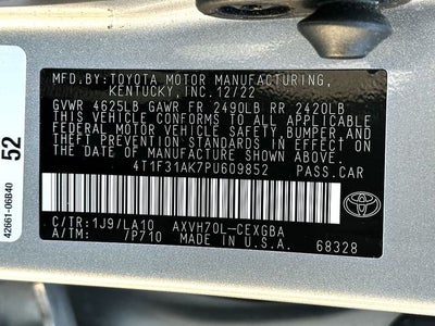 2023 Toyota Camry Hybrid XLE