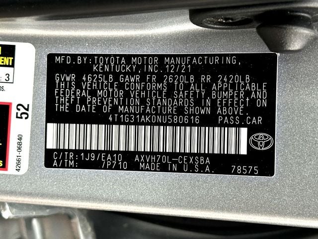 2022 Toyota Camry Hybrid SE