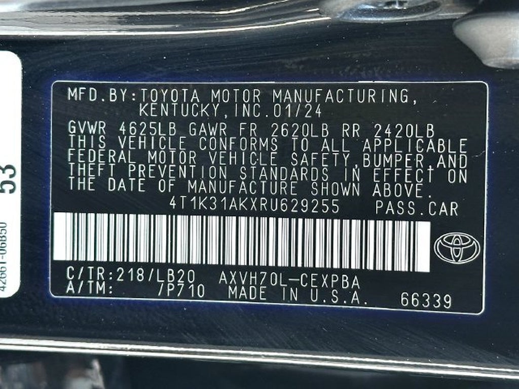 2024 Toyota Camry XSE