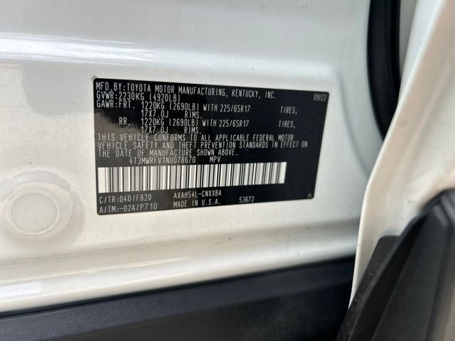 2022 Toyota RAV4 Hybrid LE