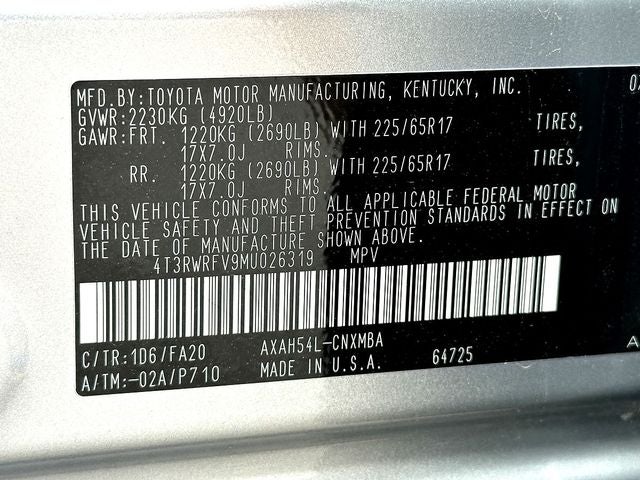 2021 Toyota RAV4 Hybrid XLE