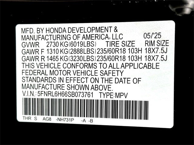 2025 Honda Odyssey EX-L