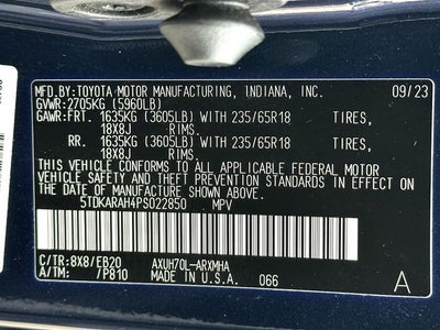 2023 Toyota Highlander Hybrid XLE