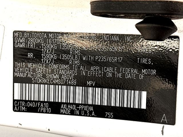 2021 Toyota Sienna LE 8 Passenger