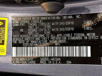 2019 Toyota Highlander Limited