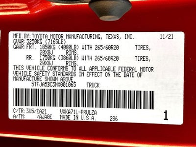 2022 Toyota Tundra Limited
