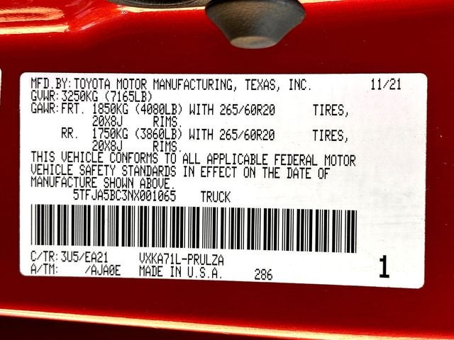 2022 Toyota Tundra Limited