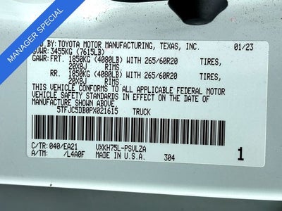 2023 Toyota Tundra Hybrid Limited