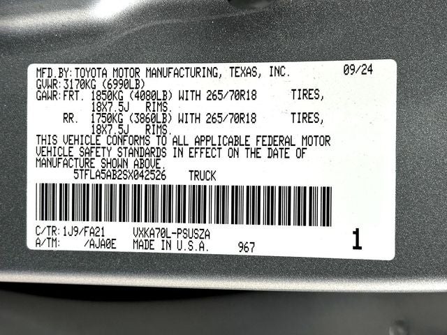 2025 Toyota Tundra SR5