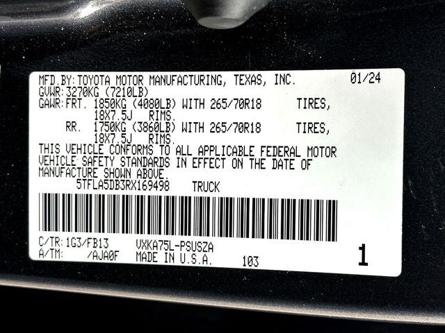 2024 Toyota Tundra SR5