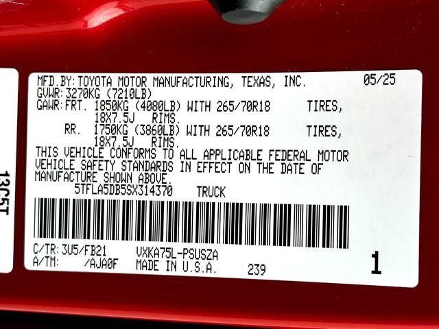 2025 Toyota Tundra SR5