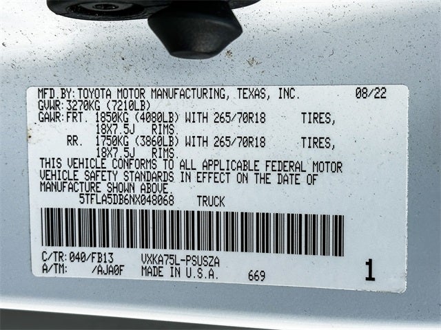 2022 Toyota Tundra SR5