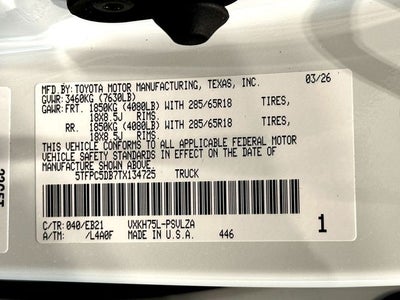 2026 Toyota Tundra Hybrid TRD Pro