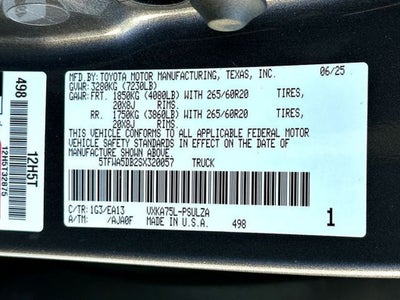 2025 Toyota Tundra 4WD Limited