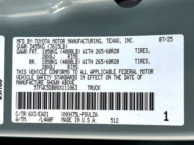 2025 Toyota Tundra Hybrid Limited