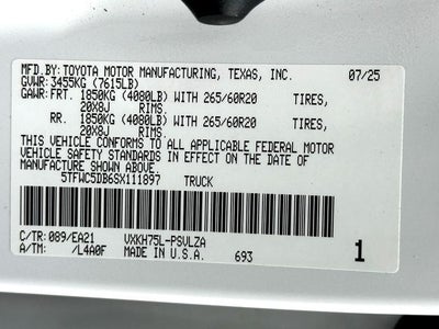 2025 Toyota Tundra Hybrid Limited