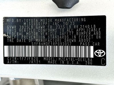 2024 Toyota Corolla LE