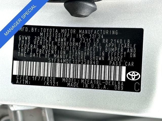 2025 Toyota Corolla LE