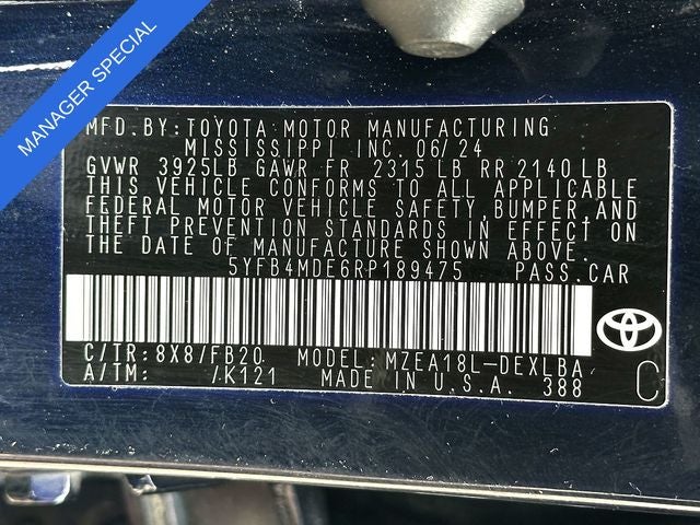 2024 Toyota Corolla LE