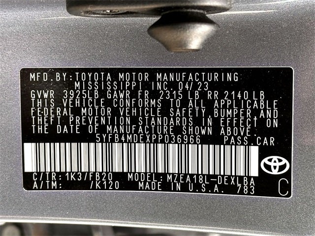 2023 Toyota Corolla LE