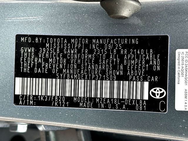 2026 Toyota Corolla LE