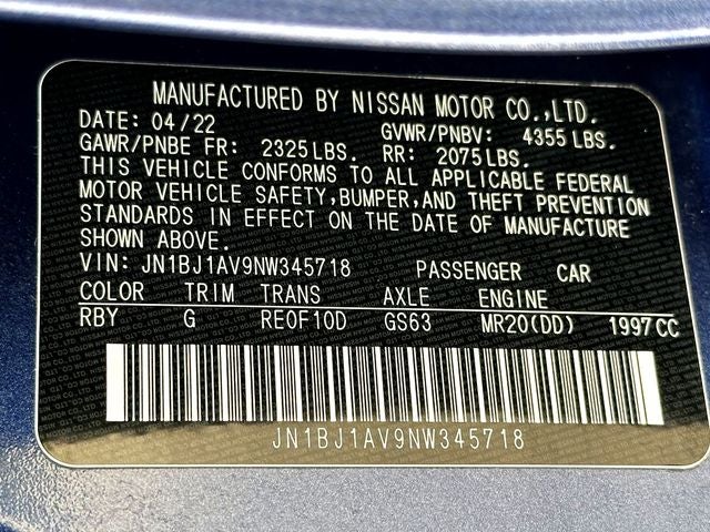 2022 Nissan Rogue Sport S