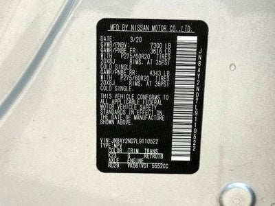 2020 Nissan Armada SL