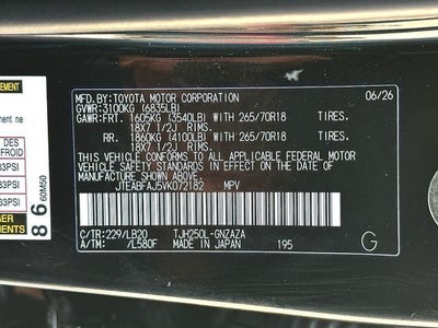 2027 Toyota Land Cruiser Base