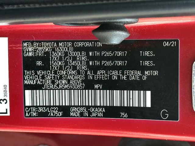 2021 Toyota 4Runner TRD Off-Road Premium