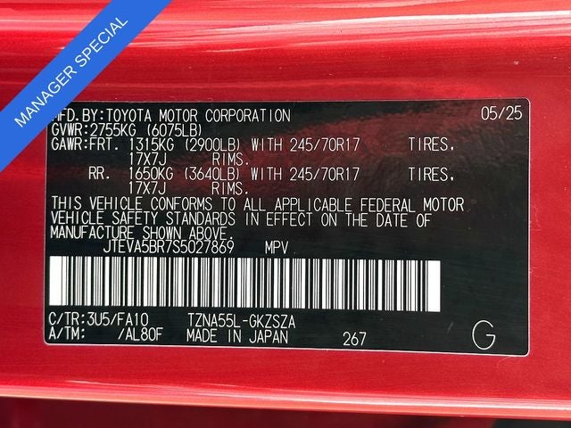 2025 Toyota 4Runner SR5