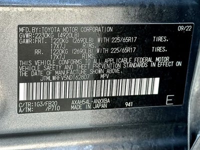 2022 Toyota RAV4 Hybrid LE