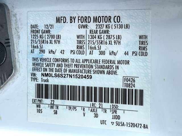 2022 Ford Transit Connect XL