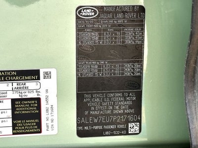 2023 Land Rover Defender 110 75th Edition